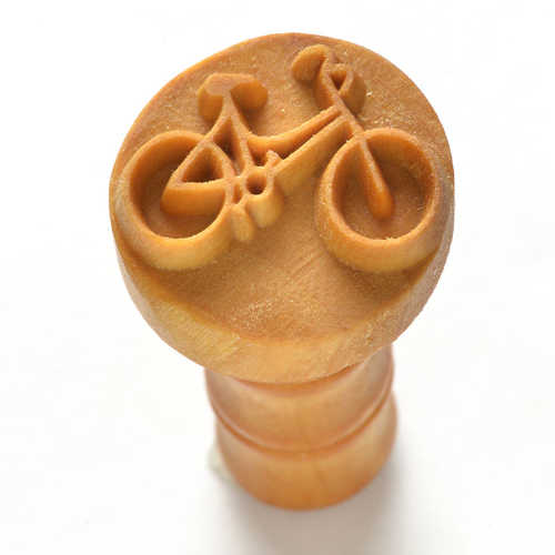MKM Medium Round Stamp - Bicycle (SCM-179)