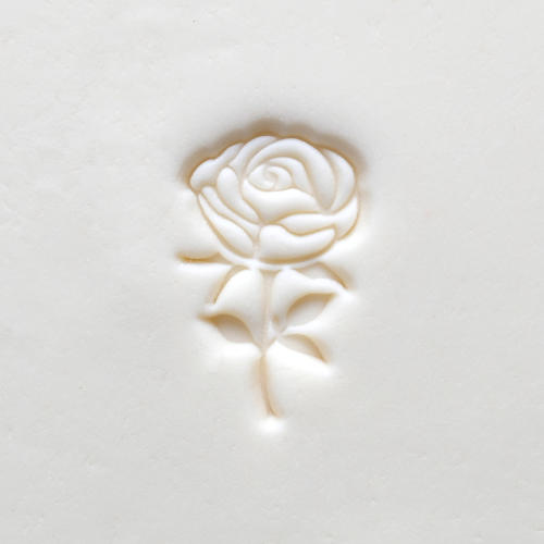 MKM Medium Round Rose with Stem Stamp - 2.5 cm (SCM-301)
