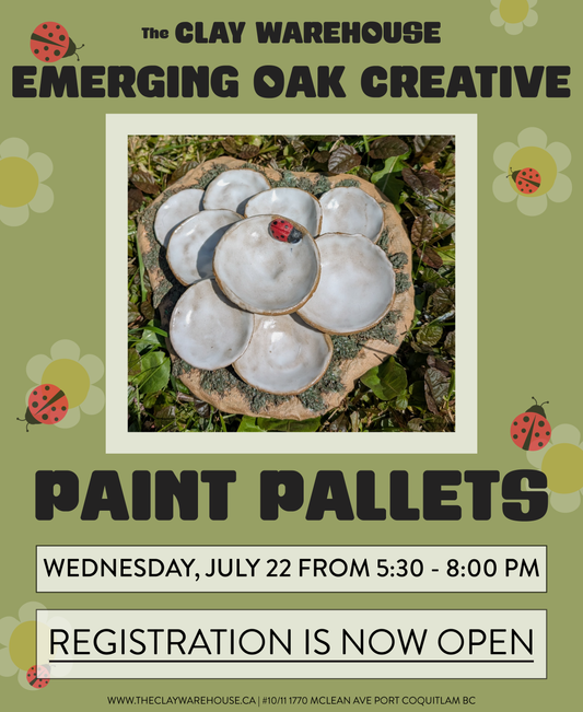 *SPECIAL WORKSHOP* Hand Built Paint Pallet w/ Emerging Oak Creative