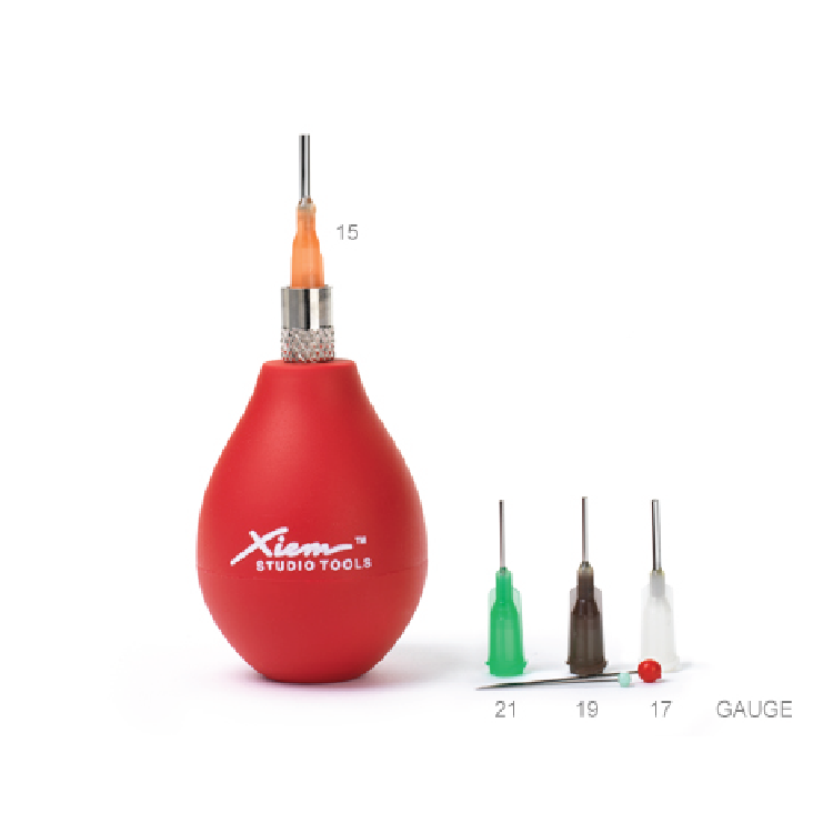 Xiem Tools - Precision Applicator 1 oz Bulb With 4Tips - 14,16,18 & 20 Gauge (PAS1OZ)