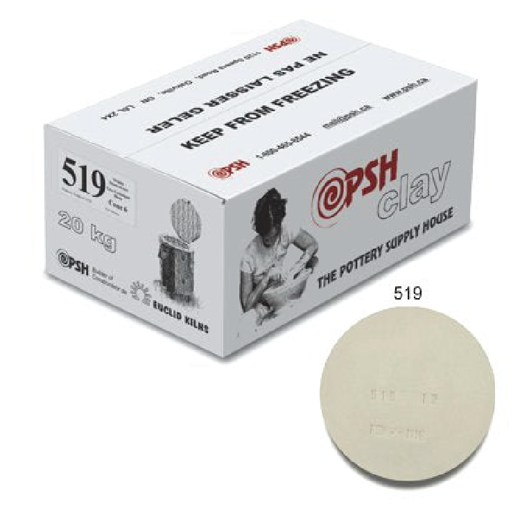 PSH 519 - White Stoneware Clay - 20 kg (PSH519)
