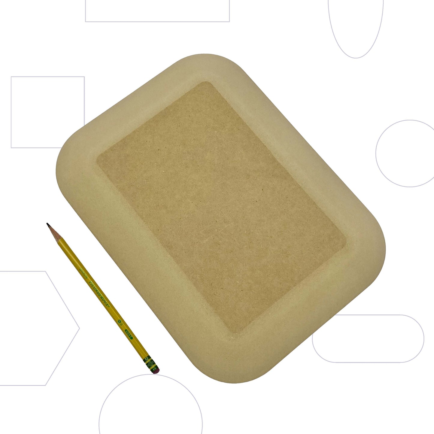 GR Pottery Forms - 9" x 12" Rectangle - Rounded Edges (GRRD2S912)