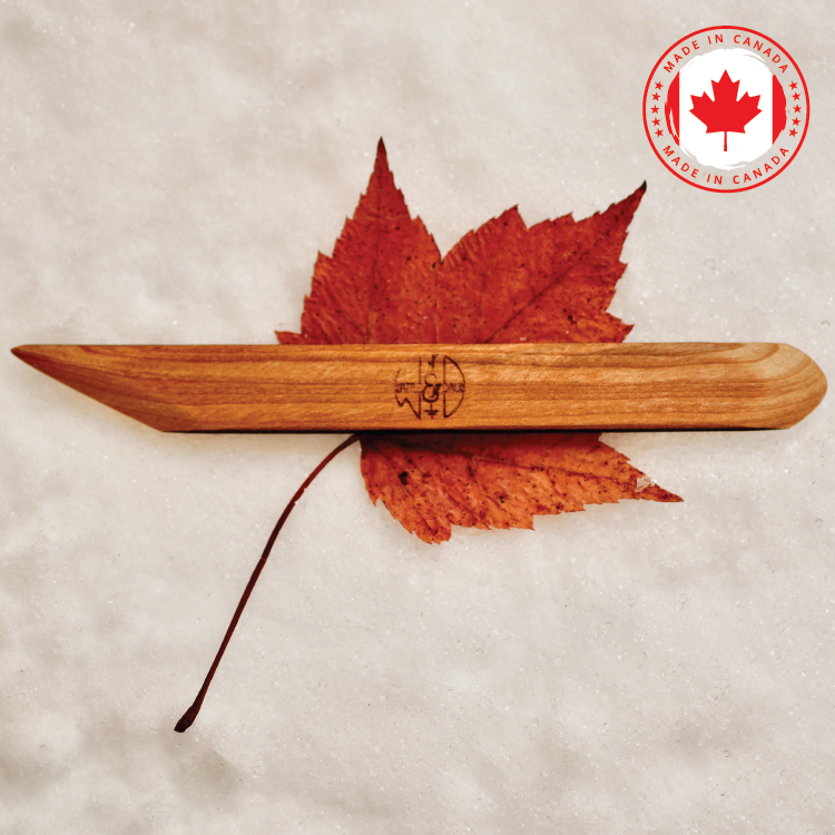 Wattle & Daub Pottery Tools - Straight Knife + Round 6.75" X 0.75" - CANADIAN MADE (WDSTRAIGHTROUND)