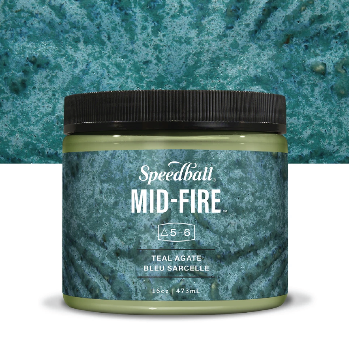 Speedball - Teal Agate Mid-Fire Glaze - Pint (002104)