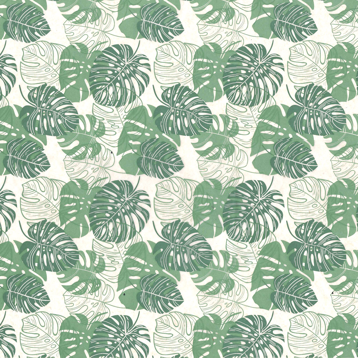 SanBao Underglaze Transfer - Monstera Oasis (19" x 13")