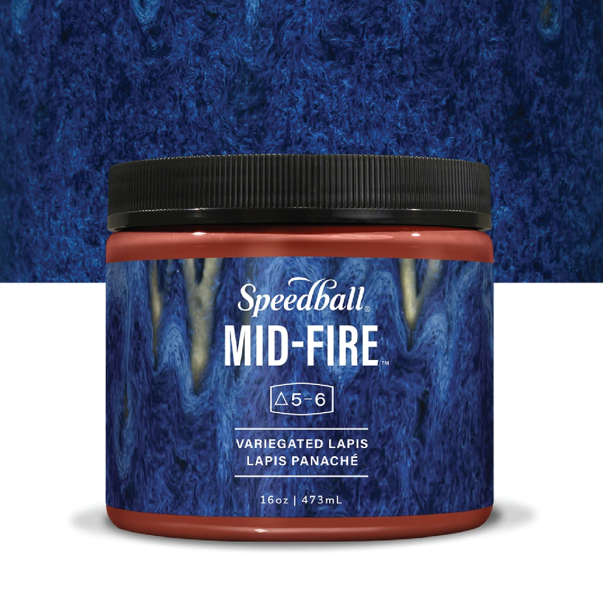 Speedball - Variegated Lapis Mid-Fire Glaze - Pint (002110)