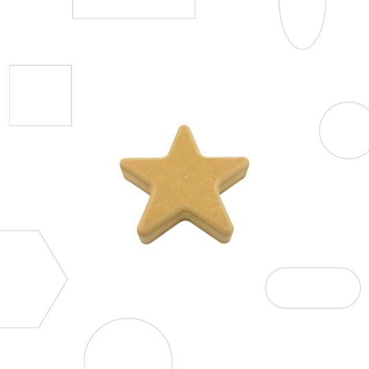 GR Pottery Forms - Wallie 5 Point Star - 5" (GRWSTAR)