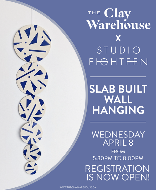 *SPECIAL WORKSHOP* Slab Build Wall Hanging w/ Kathy from Studio Eighteen