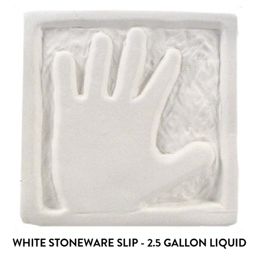 Georgies Natural White Stoneware Cone 6 Slip - 2.5 Gallons Liquid Slip Box (SS600B)