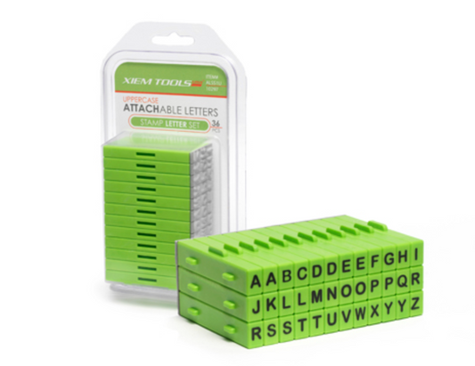 Xiem Tools -  Attachable Letters Stamp Set - 36 pcs Uppercase (ALSS1U)