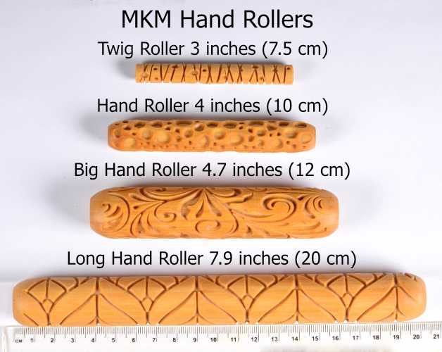 MKM HandRoller Herringbone Pattern - 10 cm (HR-062)