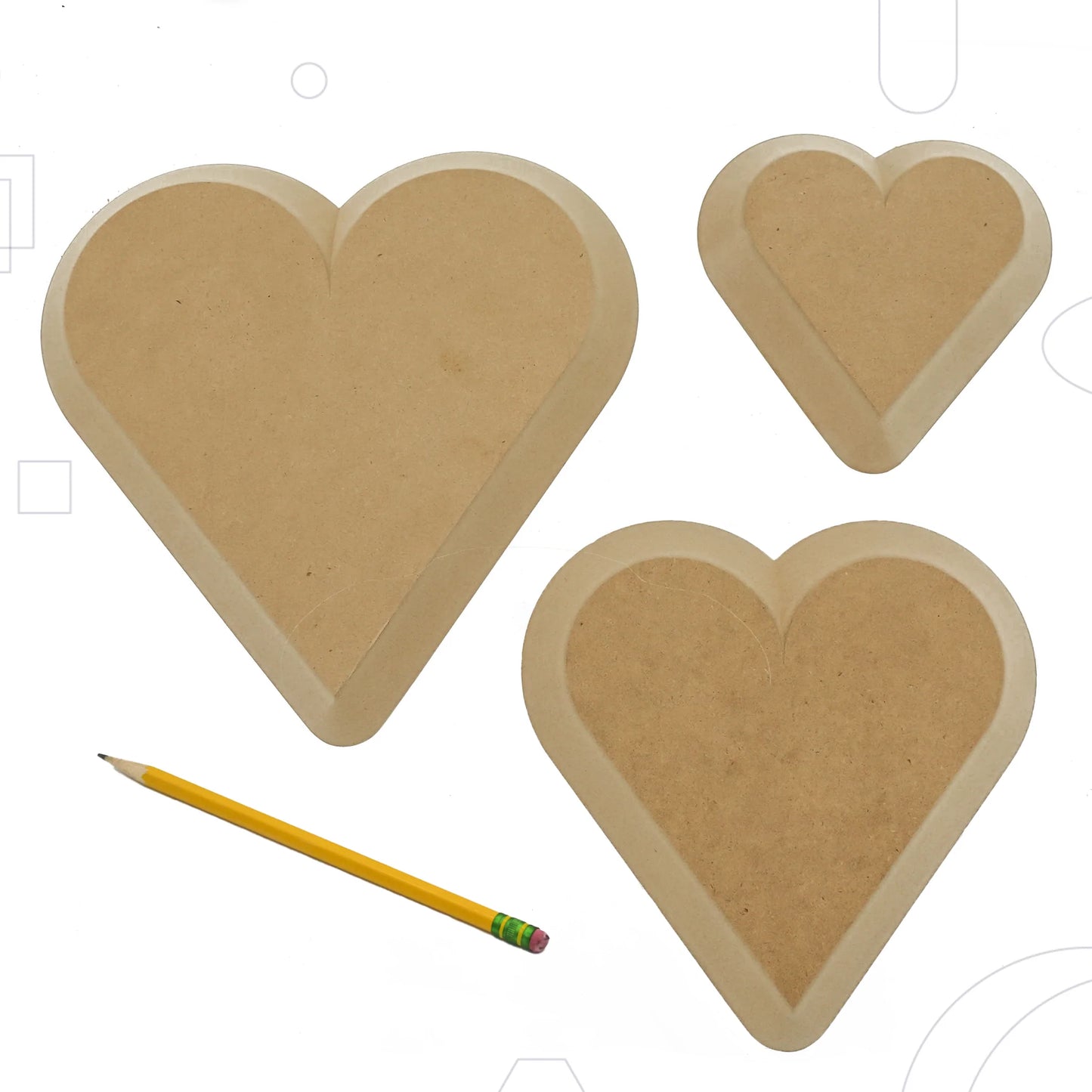 GR Pottery Forms - Heart 3 Pack (GRHP3)
