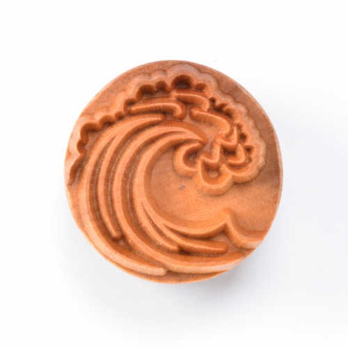 MKM Large Round Big Wave Stamp - 4 cm (SCL-042)