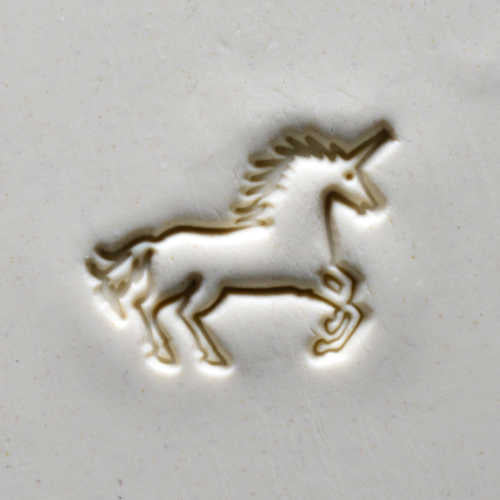 MKM Large Round Unicorn #1 Stamp - 4 cm (SCL-056)