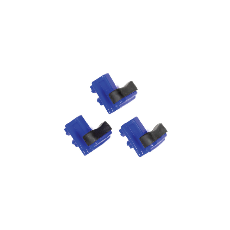 Giffin Grip Short Blue Wide Slider with Molded Pads - Set of 3 (SWS3)