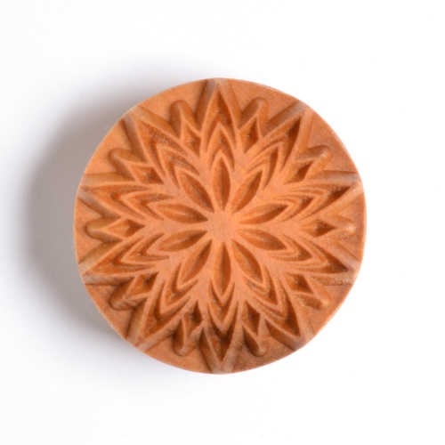MKM Large Round Fancy Lotus Stamp - 4 cm (SCL-039)