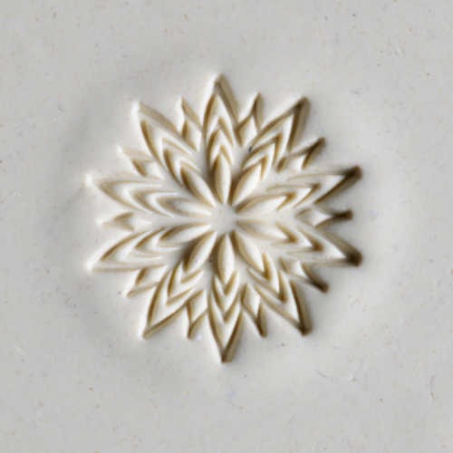 MKM Large Round Fancy Lotus Stamp - 4 cm (SCL-039)