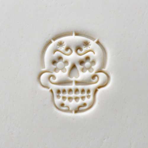 MKM Large Round Day of the Dead Stamp - 4 cm (SCL-107)