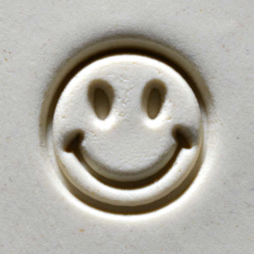 MKM Medium Round Smiley Face Stamp - 2.5 cm (SCM-201)