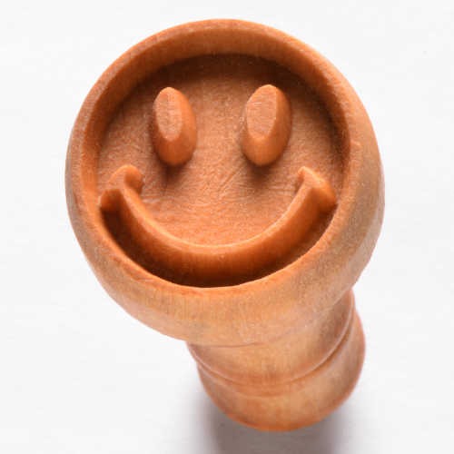 MKM Medium Round Smiley Face Stamp - 2.5 cm (SCM-201)