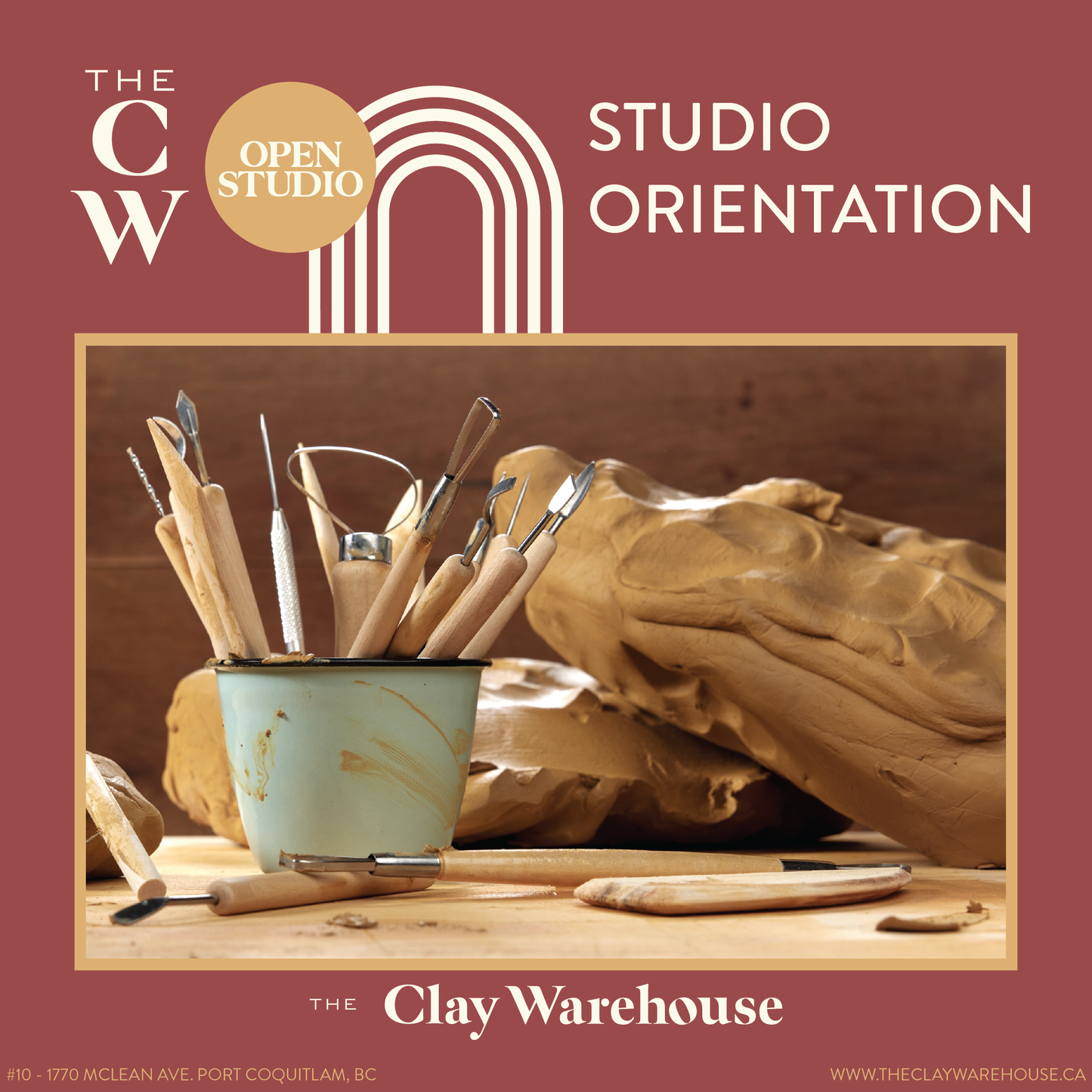 The CW Studio Orientation - Open Studio Access - Experience Required